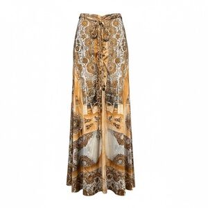 Jean Paul Gaultier Gold and Cream Long Elegant skirt